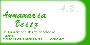 annamaria beitz business card