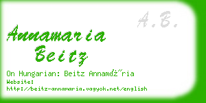 annamaria beitz business card